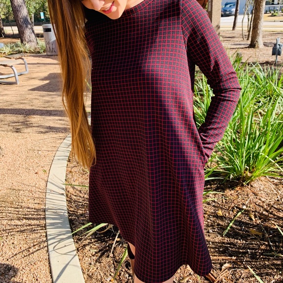 Grid pattern shift dress- brand new - Picture 2 of 6